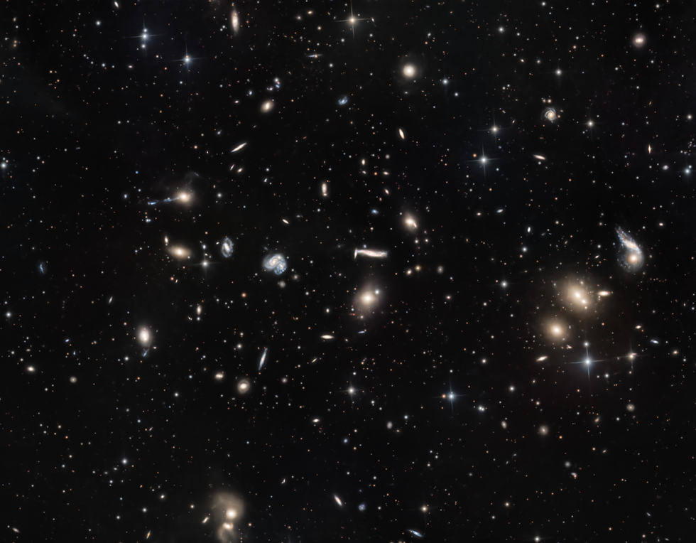 Abell 2151 Hercules Galaxy Cluster Telescope Live